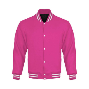2025 Best Quality Custom Plus Size Cartoon Patchwork 100% Wool <b>Winter</b> Varsity <b>Jacket</b> for Men Women Stand Collar Front Logo - Product Image 2