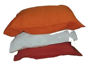 100% housse de coussin en lin uni Vintage tissé Design teint à la main dans des couleurs de Noël écologique Non toxique pour une utilisation à domicile dans un hôtel - Product Image 1