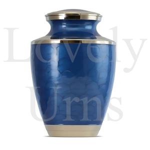 Urna Funeraria Azul Lisa para Adultos, Contenedor de Cenizas Conmemorativas, Recuerdo Funerario, Elegante, Duradero, de Primera Calidad - Product Image 2