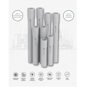 โรงงานผลิตท่อร้อยสายไฟฟ้าพีวีซีชนิดทนแรงกระแทกสูง วัสดุพีวีซีคุณภาพสูง จำหน่ายท่อร้อยสายไฟฟ้าพีวีซีแบบเป็นม้วนและแบบท่อ - Product Image 3