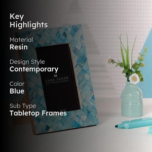 Elegant Bone Photo <b>Frame</b> 4x6 Inch Rectangle Vertical Tabletop Modern Mosaic Design - Product Image 5