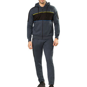 Survêtement Homme 2 Pièces Personnalisé 2026 – Tissu Coton Haute Densité – Sweat à Capuche Entièrement Zippé et Pantalon de Survêtement – Production Usine – Nouvelle Collection à Succès - Product Image 1