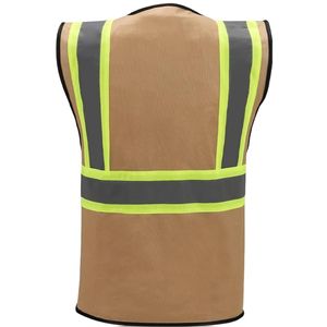 Gilet de sécurité réfléchissant pour hommes, haute visibilité, séchage rapide, respirant, vêtements de travail de construction - Product Image 6