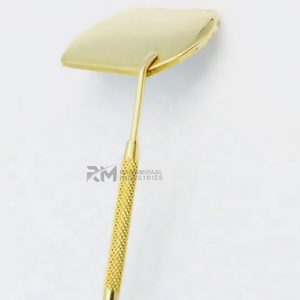 24k Gold Cosmetic Eyelash <b>Mirror</b> 3x Magnification Double Sided Gold-Plated Customized Design Private Label - Product Image 1