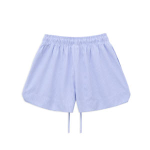 Streetwear Men and Women Breathable Oxford Fabric Custom Vietnam Custom Logo Pastel Striped Print Embroidery Summer Shorts - Product Image 1