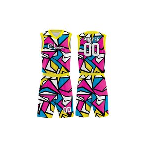 Ensemble Maillot et Short de Basketball Personnalisé par Sublimation pour Hommes – Grande Taille, Qualité Supérieure, Tenue d'Équipe avec Logo Avant, Respirant et Élastique - Product Image 3