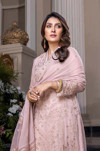 New Arrival Unstitch Women's Luxury Embroidered Embossed Chiffon Salwar Kameez Professional Manufacture Lightweight Comfortable - Product Image 2