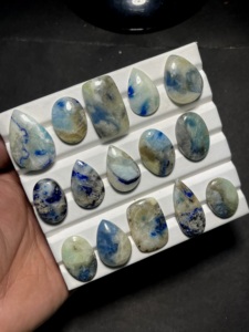 พลอยอัฟกานิเต้ธรรมชาติทรงหลังเบี้ย, พลอยอัฟกานิเต้สีน้ำเงินแท้, พลอยอัฟกานิเต้ขัดเงาสำหรับทำเครื่องประดับ, พลอยขายส่ง - Product Image 3