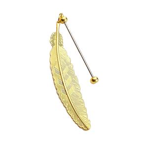 Marcapáginas de metal dorado con gancho para manualidades, ideal para niños y amantes de los libros, regalo creativo. - Product Image 1