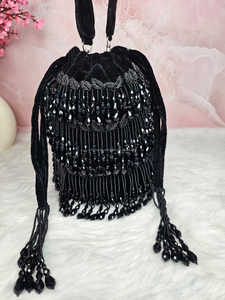 Bolsa Potli bordada India hecha a mano para bodas, artesanías de lujo, superventas en Qatar, Bahrein, Canadá - Product Image 2