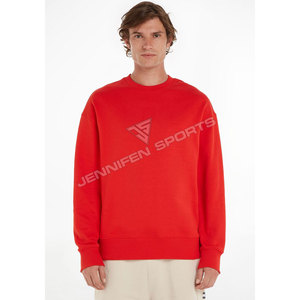 Sudadera Deportiva de Invierno Unisex para Hombre, Cuello Redondo, con Logotipo Personalizado Impreso, 100% Algodón, Felpa, Color Negro - Product Image 4