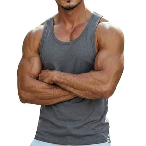 Wholesale Custom Blank Men's Gym <b>Vests</b> Muscle Fit Workout Tank Tops Stretch Bodybuilding Clothing OEM Factory Tank Tops For Men - Product Image 5