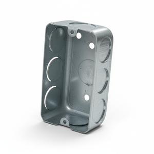 Boîte électrique rectangulaire en acier galvanisé robuste, simple gang, anti-corrosion, pour systèmes électriques - Product Image 1