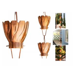 Cadena de Lluvia de Cobre de Alta Calidad, Agrega Encanto, Estructura Impresionante, Increíblemente Elaborada, Resistente a la Intemperie, Hecha a Mano, KRAFT - Product Image 1