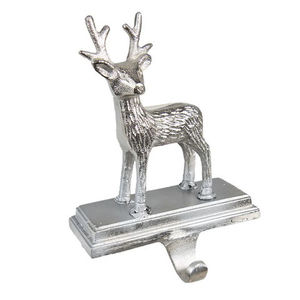 Hot Sale Wood Base Aluminium Top Christmas <b>Stocking</b> <b>Holder</b> For Hanging Decorative Use Xmas <b>Stocking</b> <b>Holder</b> With Silver Tree Top - Product Image 1
