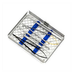 5 pièces en acier inoxydable Instruments chirurgicaux dentaires ensemble Micro chirurgie vétérinaire Kit de chirurgie buccale Cassette de stérilisation nouveau 2026 - Product Image 1