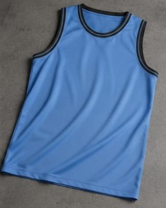 Camiseta de Baloncesto Unisex Azul sin Mangas, Absorbente de Humedad, Cuello Redondo de Poliéster, Corte Regular, para Todas las Temporadas, Ropa Deportiva para Adultos - Product Image 1