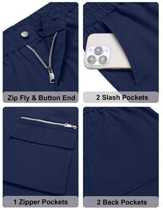 OEM Men's Casual Multi Pockets Large Size Lightweight <b>Winter</b> <b>Trousers</b> - Product Image 6
