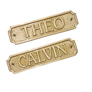 Custom Engraved Brass Name Sign <b>Plate</b> for Main <b>Door</b> Office Cabin Home Hotel Room Cafe Restaurant Entrance Decoration - Product Image 3