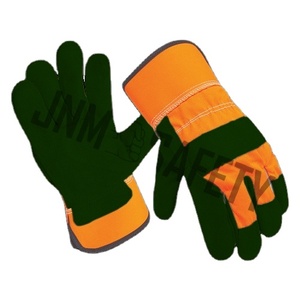 Gants de sécurité en cuir de vachette pleine fleur, résistants aux flammes, pour les travailleurs du bâtiment, gants de travail pour monteurs canadiens - Product Image 2
