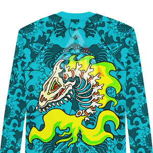 Men's Eco-Friendly Spandex/Polyester Full Sleeve Rash Guard Gym Training Shirt-Quick Dry Breathable Tight Fit Front Customized - Product Image 6