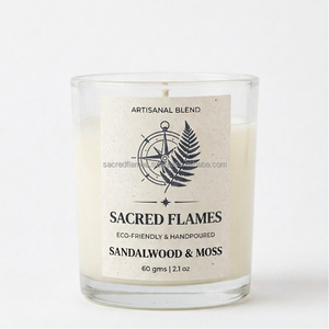 Wholesale Private Label Handpoured Soy Wax Aromatherapy Scented Glass Jar <b>Candle</b> 60g 2.1oz <b>Bulk</b> - Product Image 1