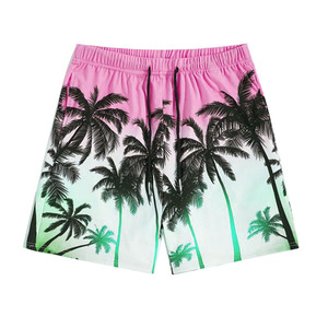 <b>Men's</b> 100% Cotton Solid Board Shorts Breathable Customizable Low Price Beach <b>Trunks</b> - Product Image 4