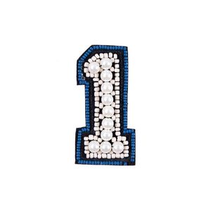 Patch brodé de perles de cristal de luxe pour vêtements, patch élégant en perles ethniques pour femmes, tendance mode. - Product Image 6