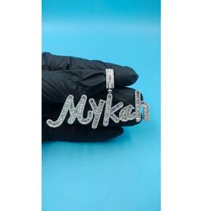 Pendentif Hip Hop de luxe moderne en moissanite, argent 925, bijoux fins à porter au quotidien, cadeau pour lui et pour elle - Product Image 1