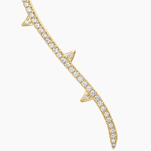 Collar de diamantes con diseño de espiga abierta - Product Image 2