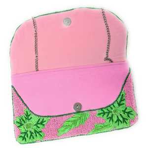 กระเป๋าคลัทช์ประดับลูกปัด ดีไซน์สวย ราคาประหยัด สำหรับผู้หญิง ใช้ในงานแต่งงาน งานเลี้ยงกลางคืน และงานเฉลิมฉลองต่างๆ - Product Image 5