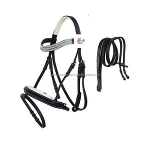 Rieles de cuero negro para todo uso, brillos en inglés de la mejor calidad, fabricante al por mayor internacional - Product Image 1