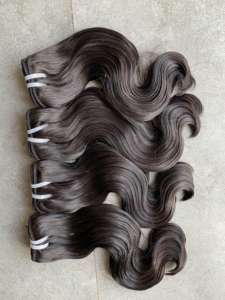 Extensión de cabello humano virgen Remy con ondas corporales, paquetes de trama única, cabello vietnamita 100%, 8-32 pulgadas, precio al por mayor de fábrica - Product Image 5