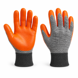 Guantes con Agarre Confiable, Transpirables, Cómodos, Flexibles, Recubiertos de PVC Profesional de 10 mil, Antideslizantes y que Absorben la Humedad - Product Image 1