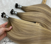 Extensiones de Cabello I-Tip de Queratina Virgen 100% de Camboya, de Alta Calidad y Más Vendidas, con Cutícula Alineada, Rizado Italiano Natural Profundo y Suelto