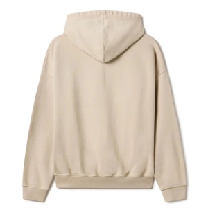 Custom OEM <b>Mens</b> Full <b>Zip</b> Hoodie Khaki Solid Color Casual Streetwear Outerwear <b>Top</b> <b>Mens</b> <b>Mens</b> Full <b>Zip</b> Hoodie - Product Image 2