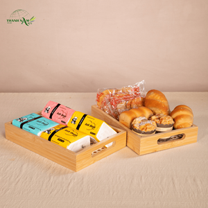 ถาดไม้ไผ่แบบกดขึ้นรูป ดีไซน์มินิมอล เป็นมิตรกับสิ่งแวดล้อม เหมาะสำหรับร้านเบเกอรี่ โรงแรม ร้านอาหาร และแบรนด์พรีเมียม - Product Image 2