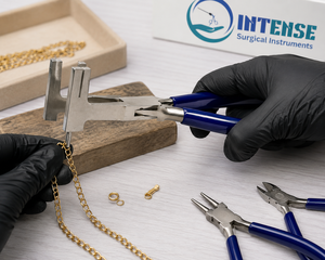 Pince à plier les bracelets en acier inoxydable OEM, outil de fabrication de bijoux à mâchoires parallèles, pince à façonner les fils et les bracelets, logo personnalisé - Product Image 3