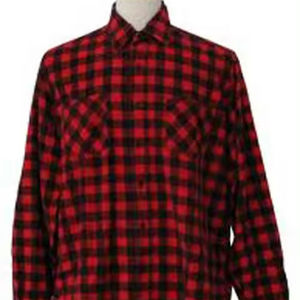 Chemise en flanelle à carreaux unisexe, col en velours côtelé, manches longues, boutonnée, décontractée, vintage, surchemise - Product Image 2