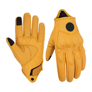 Genuine Sheepskin Outdoor Sports Motocross Riding <b>Gloves</b> <b>Touch</b> Screen Protection Comfortable Full Finger Motorbike <b>Gloves</b> - Product Image 1