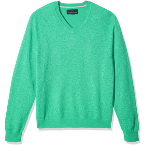 Pull col V pour femme, couleur unie, manches longues, tricot décontracté, 100 % acrylique, anti-boulochage, coupe classique - Product Image 6