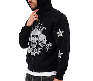 Sudadera con Capucha de Algodón Premium para Hombre, Diseño de Lujo, Transpirable, 260g, Color Blanco, Talla XL, Estilo Urbano Informal, para Uso Diario - Product Image 5