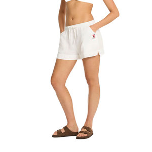 Short de plage pour femme Solid Trader, avec ceinture élastique robuste, doublure compressive, poches sécurisées, idéal pour les fêtes au bord de la piscine et les tenues décontractées - Product Image 5