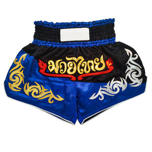Shorts de boxe Muay Thai personnalisés avec logo, shorts d'entraînement en satin, légers, style thaïlandais, vêtements d'arts martiaux - Product Image 4