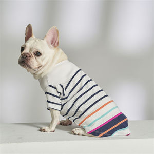 ODM Taiwan Made Custom Print Gradient Color Striped <b>Cat</b> Dog <b>t</b> Shirt - Product Image 1