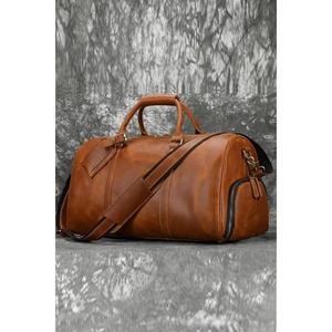 Bolsos de Cuero Genuino a Precio de Fábrica, Bolsos Personalizados de Cuero con Correa Larga Ajustable, Bolsos de Viaje de la Mejor Calidad para Regalos - Product Image 1