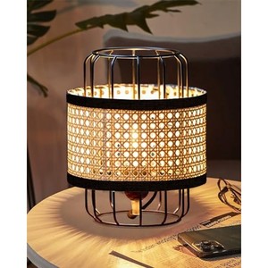 Base de lampe de table en bois de rose sculpté de luxe avec accents en pierre - Vente en gros - Product Image 6