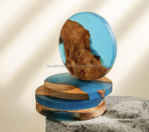 Posavasos Hechos a Mano de Resina y Madera, Estilo Hada Moderno, Ecológicos, para Uso Comercial y Regalos - Product Image 3