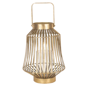 Farol de Metal Dorado Antiguo Hecho a Mano, en Oferta, para Decoración del Hogar en Navidad, con Elegantes Portavelas y Frascos - Product Image 1