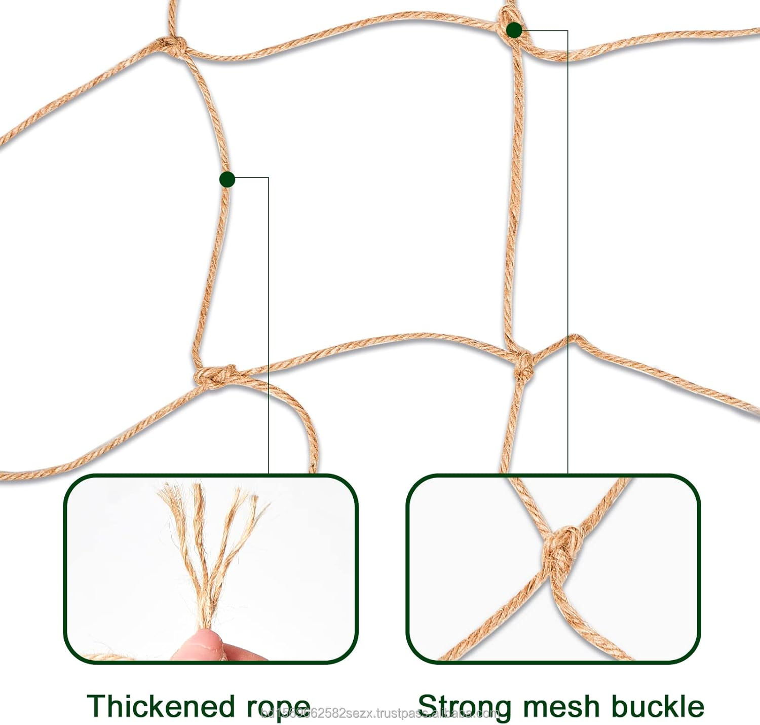 100% natural jute color